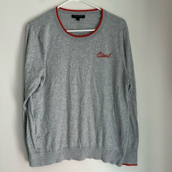 Banana Republic Women’s Ciao Italy vacation Europe crewneck sweater XL XUC! - Picture 1 of 8